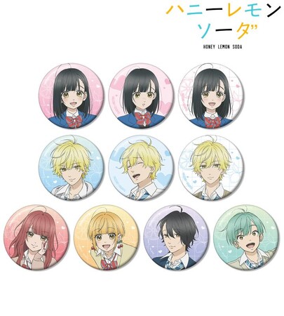 TVアニメ「ハニーレモンソーダ」のトレーディング缶バッジ、トレーディングイラストカードなどの受注を開始！！アニメ・漫画のオリジナルグッズを販売する「AMNIBUS」にて