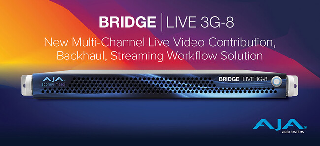 AJA社、NAB 2025に先立ち新製品「BRIDGE LIVE 3G-8」を発表