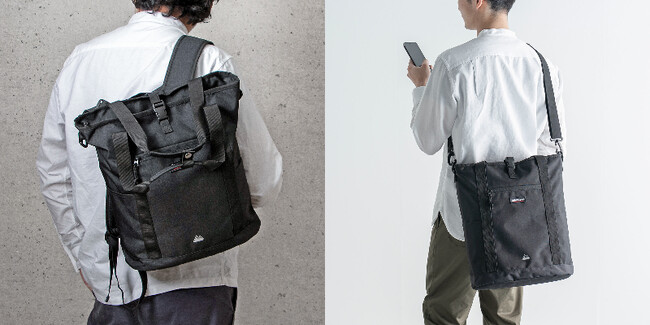 シーンに合わせて使い分けできる！再生素材を使用した3WAYトートバッグを発売