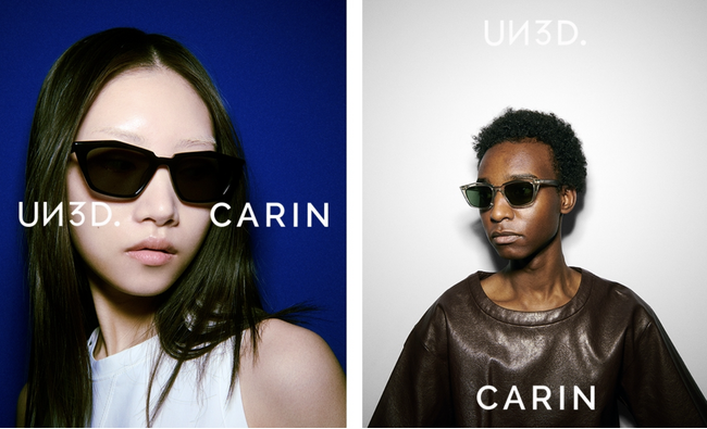 「UN3D.(アンスリード）」と世界的ファッションアイコンたちに愛される韓国アイウエアブランド「CARIN（カリン）」との初のコラボレーション