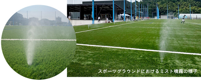 “猛暑日スポーツ”の救世主!アスリートを支える『ミストのベール』