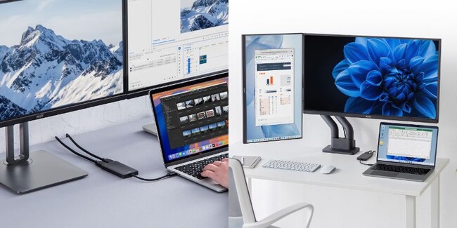 4K＋フルHDの2画面出力をこれ1本で！Mac対応・多画面派必携のUSB-C to HDMIアダプタを4月9日に発売
