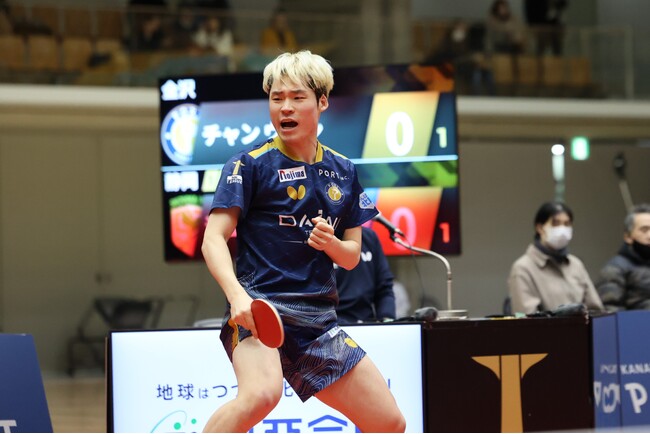 【Ｔリーグ】 チャンウジン、金沢ポートと契約更新「今季はより多くプレーして勝利に貢献したい」