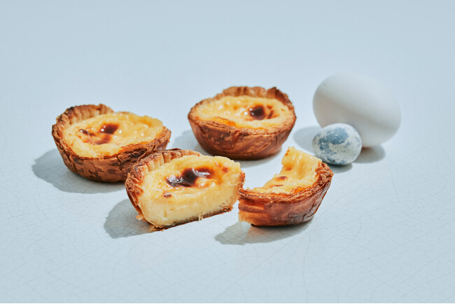 イースターを祝い、メゾンカカオよりエッグタルトが登場！カカオバターを使用したなめらかな限定タルトです。