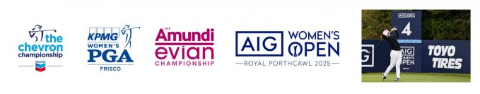 LPGAメジャー4大会に協賛