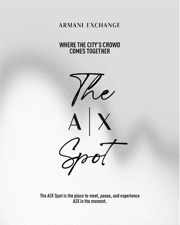 【A|X アルマーニ エクスチェンジ】新しい都市型体験空間“THE A|X SPOT” がCE LA VI TOKYOに登場