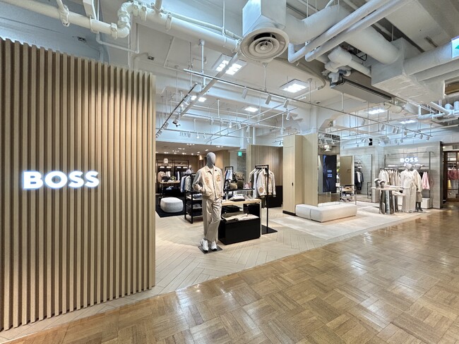 BOSS ショップ 日本橋三越本店 リフレッシュオープン