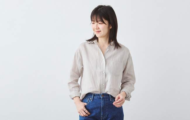 熊本シャツ工場 HITOYOSHI製。上質な「フレンチリネン100%」を贅沢に使用した、エレガントな“育てる”リネンシャツが登場