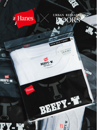 Hanes × URBAN RESEARCH DOORS 型から製作した別注BEEFY-Tが発売！