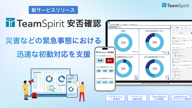 チームスピリット、「TeamSpirit 安否確認」をリリース