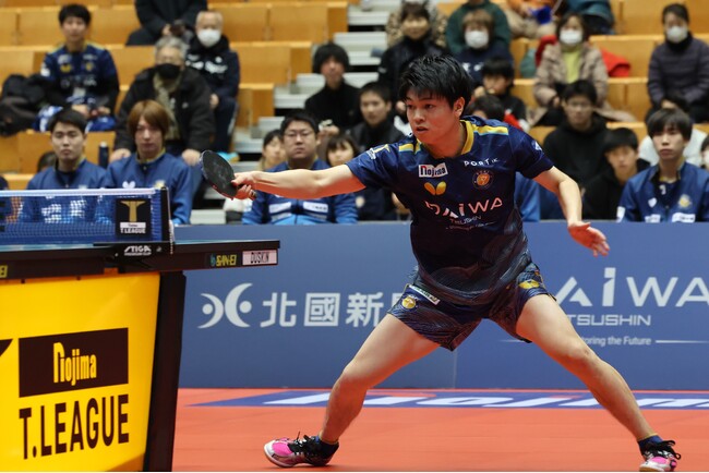 【Tリーグ】田中佑汰、金沢ポートと契約更新「より一層1試合を大事に」