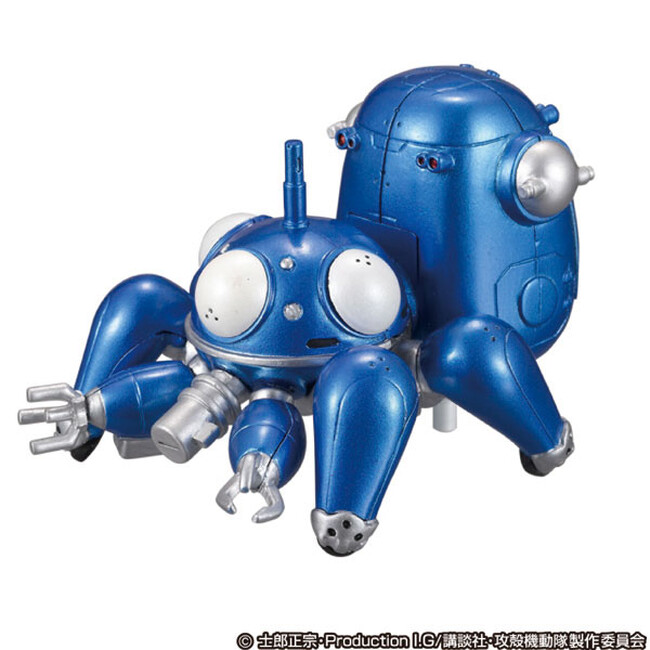 『攻殻機動隊 STAND ALONE COMPLEX』より、電動モーターで歩く姿がカワイイ「トコトコタチコマ」フィギュアが再登場。
