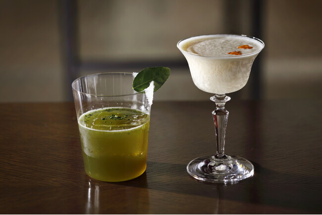 新緑の季節にぴったりな甘夏や抹茶の風味が楽しめる「BAR S(バー エス)」の5月限定オリジナルカクテル