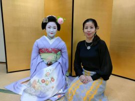 舞妓とぽっちりを作った岸本華枝