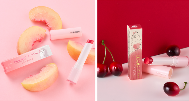 韓国発のコスメブランド「PEACH C」うるツヤ唇を叶える“むっちり果汁リップ”に美容インフルエンサー「みりん」＆「タフ子ちゃん」とのコラボカラー2色が数量限定で登場！