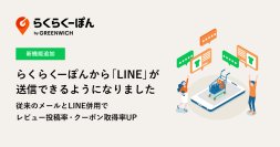 楽天市場専用のレビュー施策システム「らくらくーぽん」メール機能に加えて「LINE機能」を新たに追加