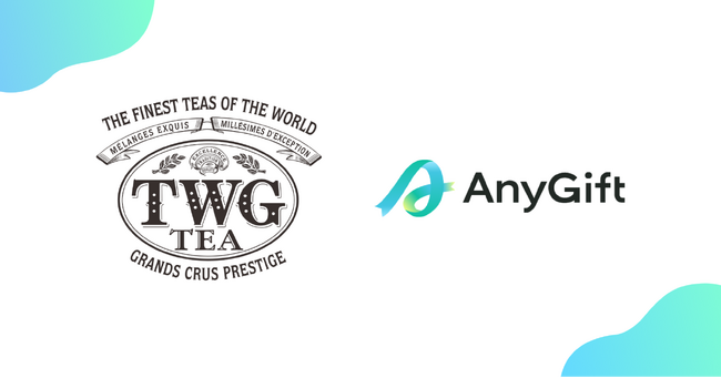 シンガポール発のラグジュアリーティーブランド「TWG Tea Japan」にて、eギフトサービス『AnyGift』を導入