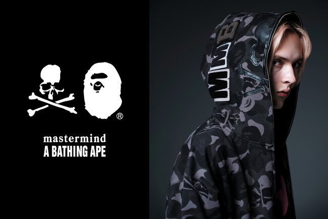 「A BATHING APE(R)×mastermind JAPAN」伝統染色“注染”とストリートを融合させた特別なラインアップが登場