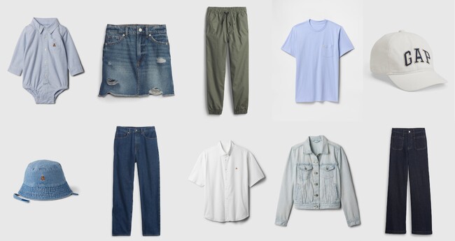 Gap、アースデイに向けて、独自の洗浄技術「Washwell(TM)」やリサイクル素材を採用したSpring最新コレクションを展開