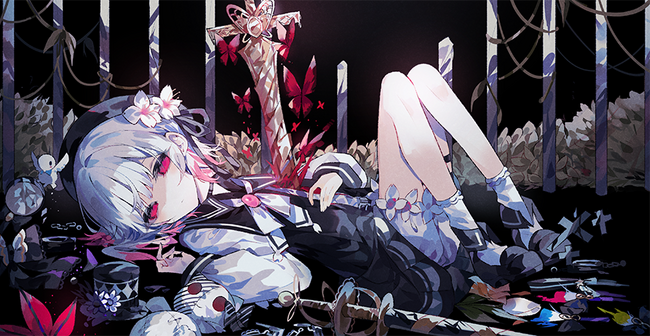 『魔法少女ノ魔女裁判』コンプリートオリジナルサウンドトラック 各店舗特典缶バッジ絵柄を一挙公開！恐怖と美が交錯する――キャラクターの“絶望の一瞬”を切り取った缶バッジ特典！