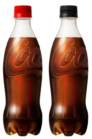 100%リサイクルPETを使用したラベルレスボトル「コカ・コーラ」 「コカ・コーラ ゼロ」 ラベルレスボトルに500mlPETが登場