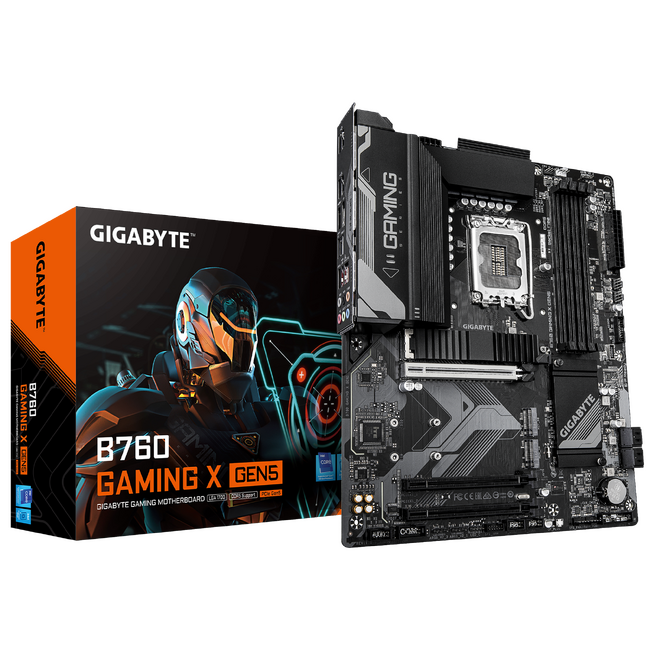 GIGABYTEより、intel B760チップセット搭載、Gen5 対応 ATX サイズ マザーボード「GIGABYTE B760 GAMING X GEN5」発売