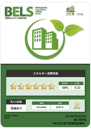 SANKEILOGI府中 「ZEB」認証取得