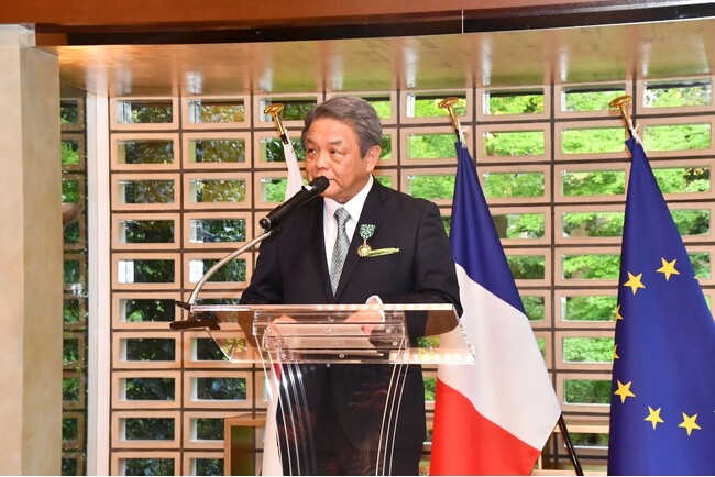 マリー・ローランサン美術館館長　吉澤 公寿　フランス共和国より芸術文化勲章「オフィシエ」を受章