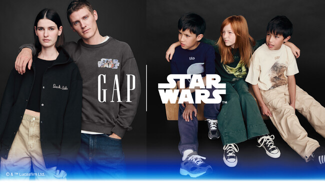 GapがStar Warsをモチーフにした限定カプセルコレクションを 4月29日(火)より Disney THE MARKET in 阪急うめだ本店で発売