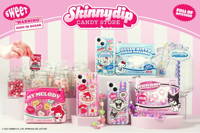 【PLAZA先行販売】SKINNYDIP LONDON × サンリオキャラクターズ第2弾コラボが登場！キャンディストアの世界観を詰め込んだ、とびきりスイートなアイテムたち