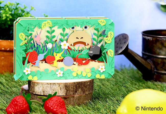 探索中の「ピクミン」を表現したクラフトキットが新登場　「ペーパーシアター ピクミン」4月22日発売
