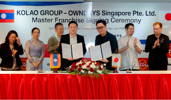 【OWNDAYS | オンデーズ】進出エリアを世界14か国・地域に拡大。ラオス初出店、KOK KOK MEGA MALLに2025年9月下旬オープン予定