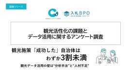 「観光活性化の課題とデータ活用に関するアンケート調査」 「観光活性化の課題とデータ活用に関するアンケート調査」