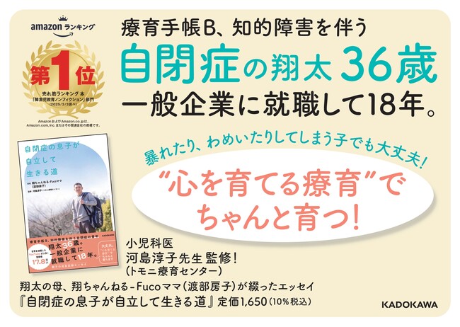 知的障害を伴う自閉症の翔太36歳。一般企業に就職して自分らしく生きる！