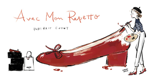 〈レペット〉イラストレーター湯浅望さんによるスペシャルポートレートイベントをジェイアール名古屋タカシマヤ店にて開催