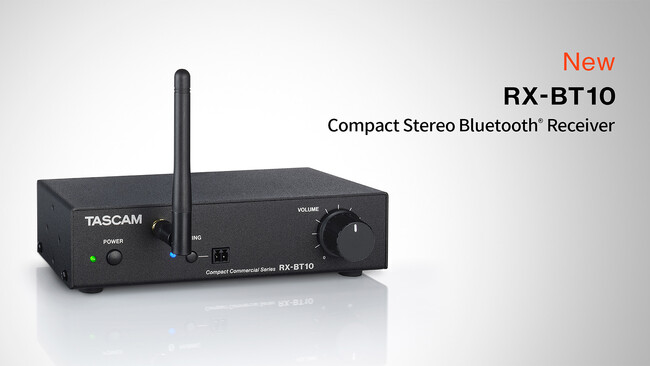 Bluetoothを既存の音響システムに簡単に追加。コンパクトサイズでXLRバランス出力を備えた業務用ステレオBluetoothオーディオレシーバー『RX-BT10』を新発売