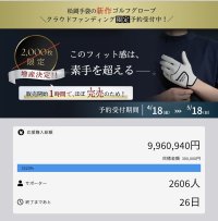 販売初日でほぼ完売！究極のフィット感を実現！素手を超えたフィット感でグリップできるゴルフグローブ『エルゴグリップ』が販売開始！