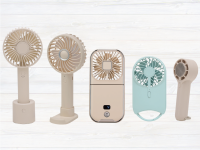 ユアサプライムス、冷却プレート付きやスマホスタンド付き、ハンズフリータイプなど5タイプのハンディファンを発売