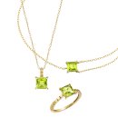 K10YG ペリドット ネックレス、ブレスレット、リング K10YG ペリドット ネックレス、ブレスレット、リング