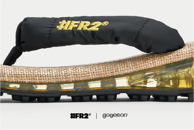 【4/26(土)】#FR2 × goyemon 初のコラボレーションが実現。アヴァンギャルドテイストな「unda-雲駄-」2型同時発売。＃雪駄 #スニーカー