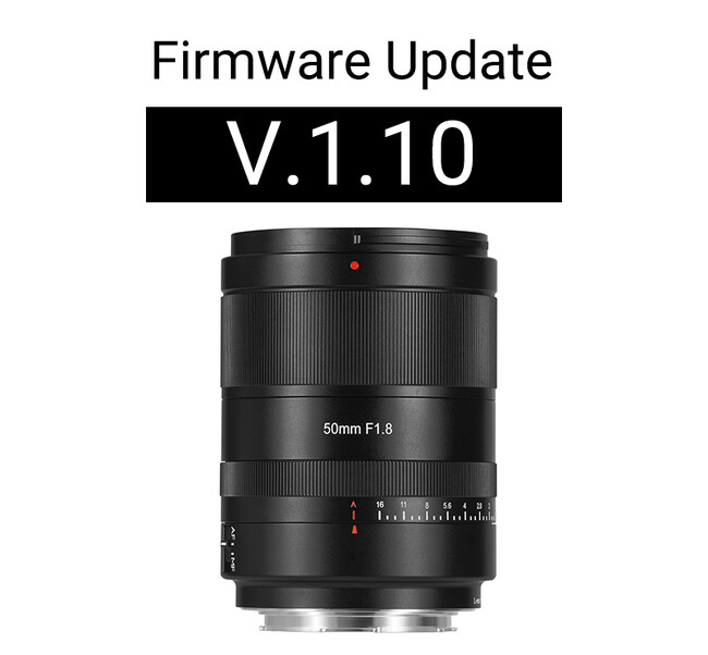 七工匠 7Artisans 50mm F1.8 AF Lマウント ファームウェアアップデート：V1.10 公開
