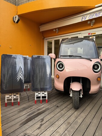 世界初！セルフヒーター内蔵リン酸鉄リチウムイオンバッテリーをEV3輪車に搭載