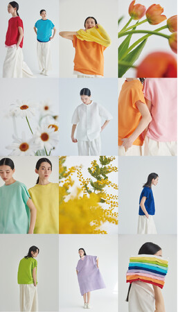 日本の伝統的織物をプランテーションが独自に進化させた“YOORYUU”から春の花にインスパイアされたカラフルな10色が新登場。