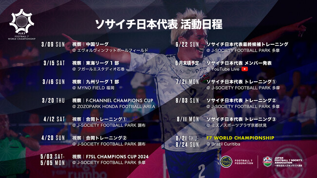 一般社団法人 日本ソサイチ連盟【ソサイチ日本代表】#RoadToBrazil｜国内活動スケジュール変更について