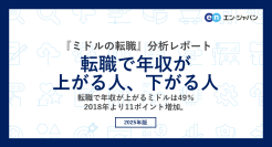 「転職で年収が上がる人、下がる人」調査ー『ミドルの転職』分析レポートー