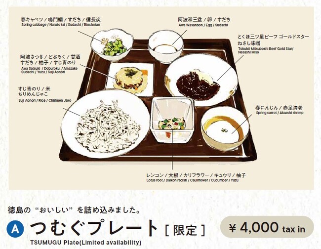 徳島の「旬の食材」が楽しめるEXPOメッセ「阿波の国とくしま つむぐCAFE」4/30 OPEN！