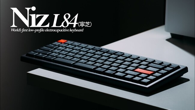 極上の柔らかな打鍵体験を実現!NIZ最新作、静電容量無接点方式『Lシリーズ』キーボードが日本上陸!