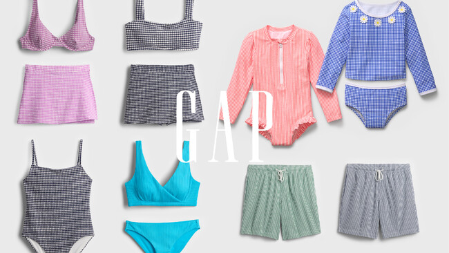 Gap、SUMMER 25最旬スイムウェアが公式オンラインストア限定で発売