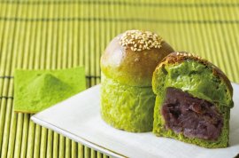 ひんやりと、まろやかな旨みと香りが爽やかな「冷やし熱海ばたーあんパン抹茶」 ひんやりと、まろやかな旨みと香りが爽やかな「冷やし熱海ばたーあんパン抹茶」