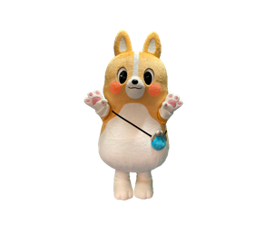 当行イメージキャラクター「ちばコーギー」、着ぐるみデビュー!